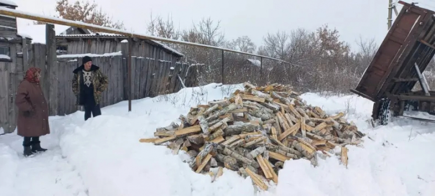 Обеспечение дровами пожилых граждан